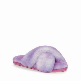 EMU Australia Mayberry Tinge Slippers Girls Deep Pink Sheepskin Slide JOBB1573 Low Profile Design Element
