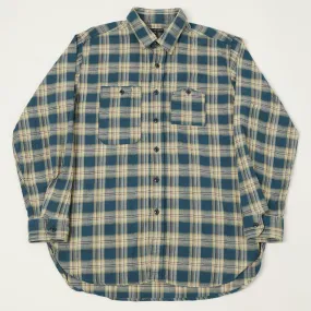 Holiday Travel Versatile Look Engineered Garments Plaid Work Shirt - Navy