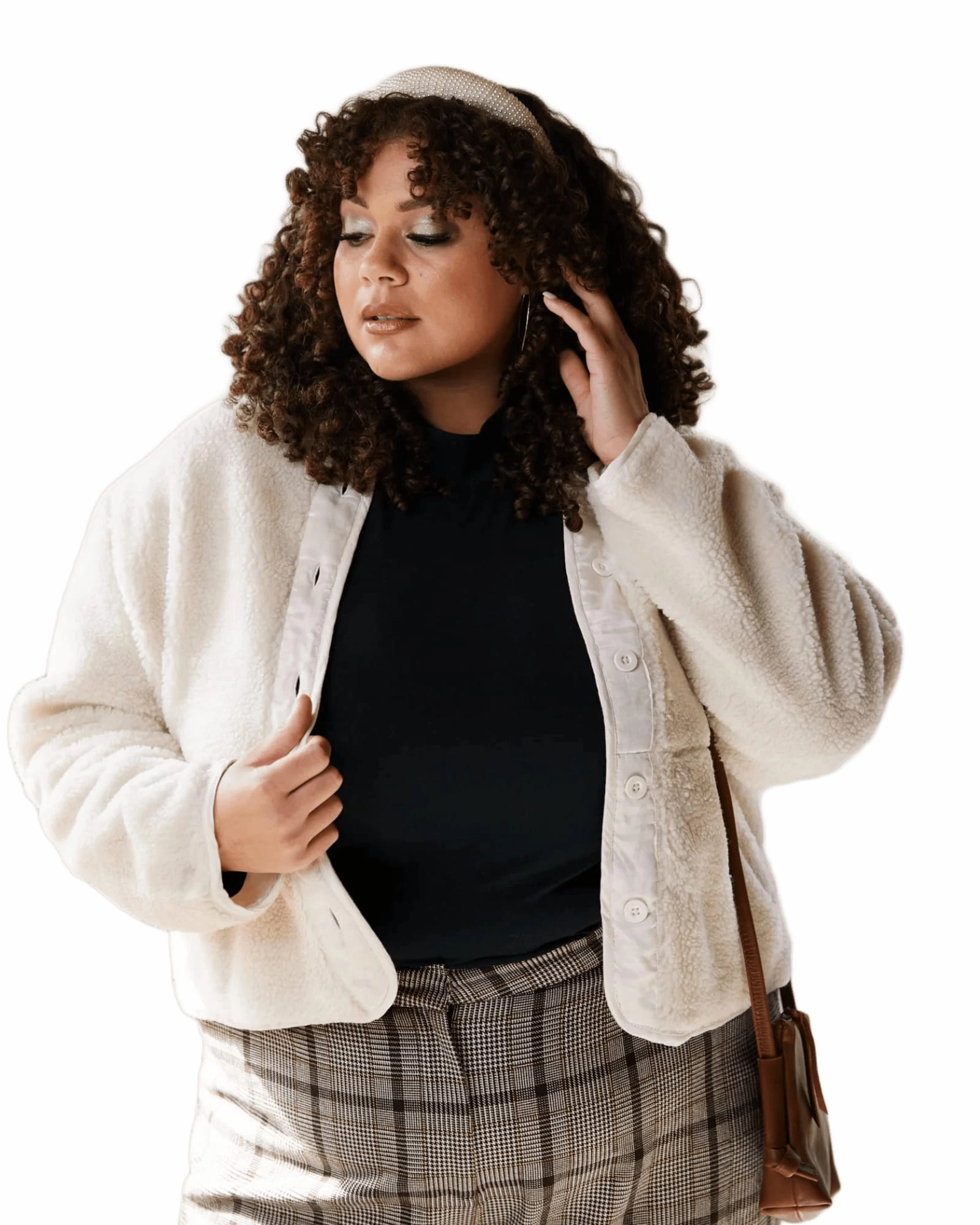 Culture Fresh Layer Enola Cozy Sherpa Jacket | Antique White