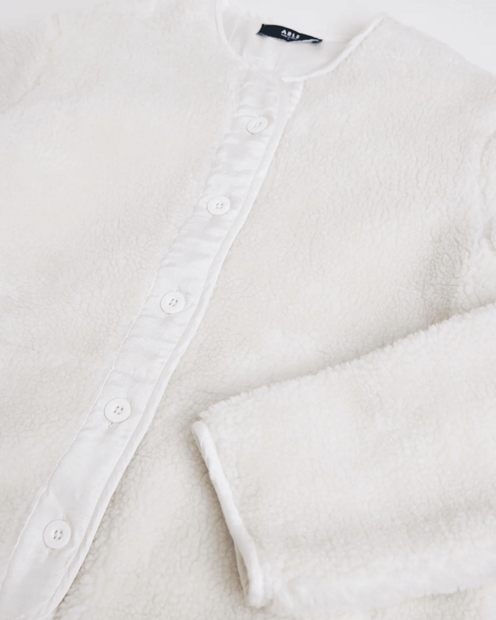 Enola Cozy Sherpa Jacket | Antique White heirloom