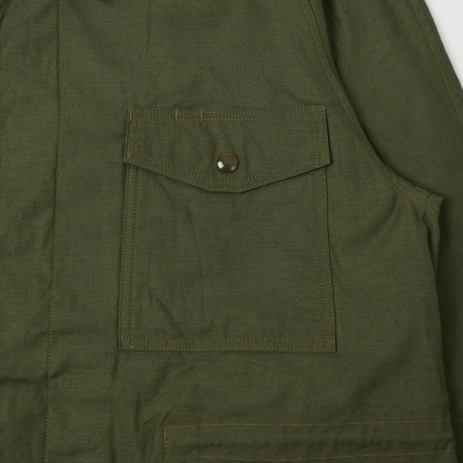 Buzz Rickson's Wind Resistant Field Jacket - Olive Drab Durable Chill Piece Transitional Look