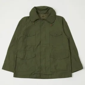 Buzz Rickson's Wind Resistant Field Jacket - Olive Drab Flexible Layer Fit Durable Color Retention