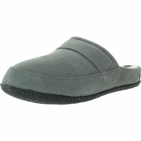 All Day Comfort Falcon Ridge II Scuff Mens Faux Fur Lined Suede Slide Slippers
