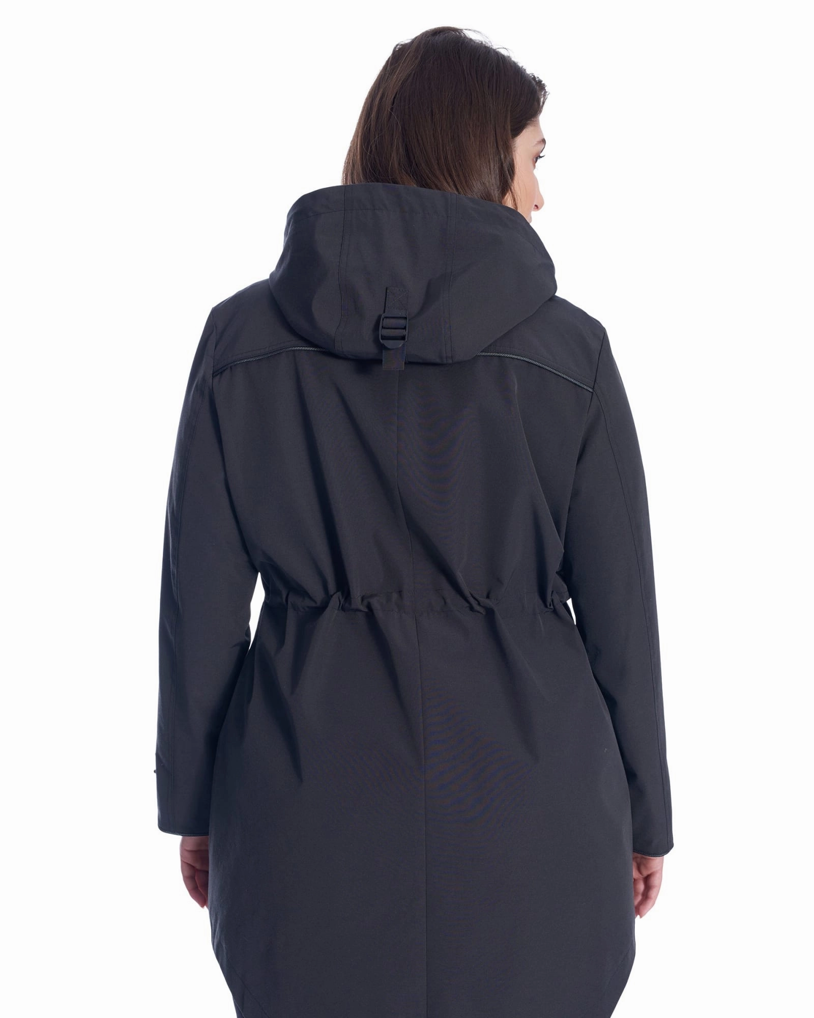 Drawstring Raincoat | Pewter City Breathable Technology