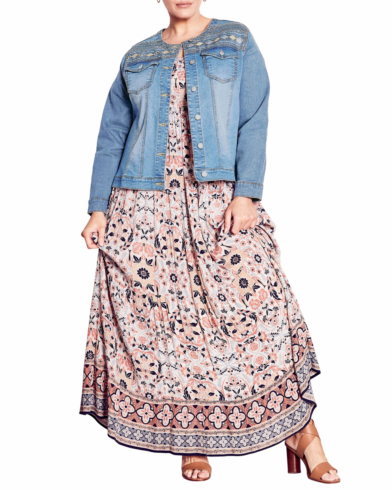 Winter Protection Allure Escape Denim Jacket | Light Wash