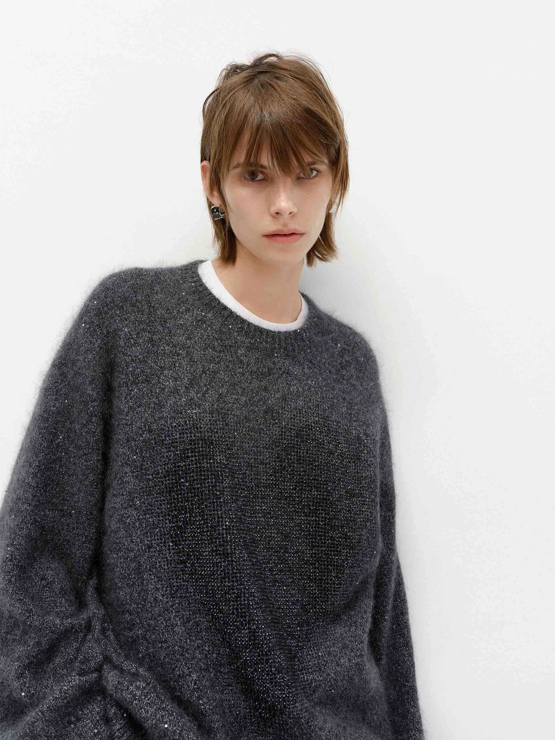 Distressed Loose Sweater Knitted Layer Layered Must-Have