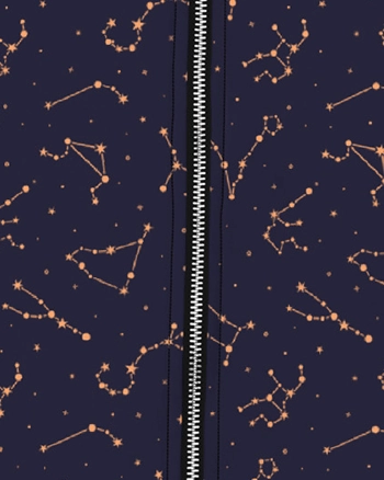 Midnight Constellations Bomber Jacket | Midnight Navy Impact Absorbing Padding