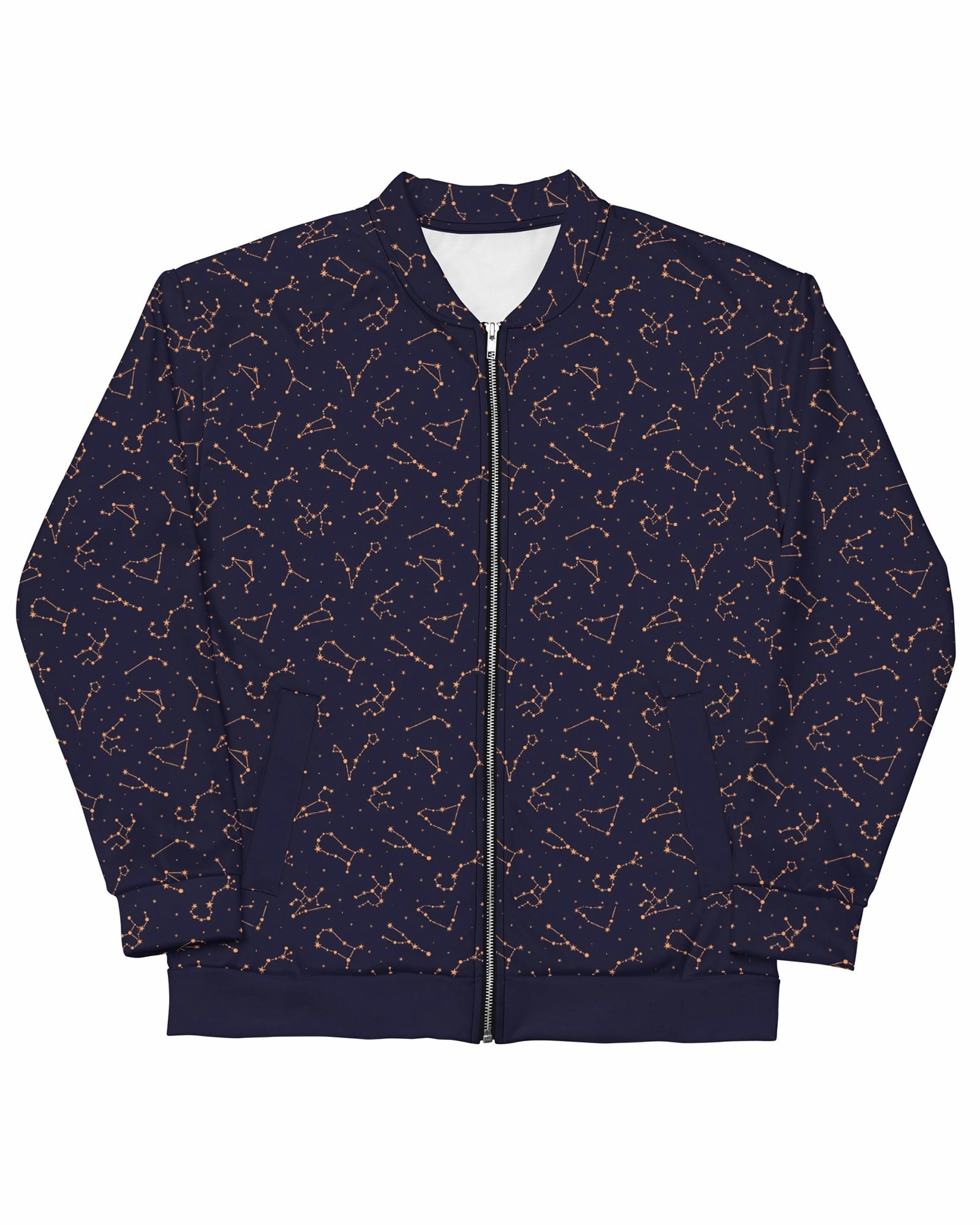Hidden pockets Midnight Constellations Bomber Jacket | Midnight Navy