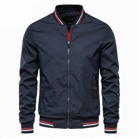 West Louis? Casual Slim Fit Baseball Bomber Windbreaker Jacket suitable for talent shows Sleek Finish