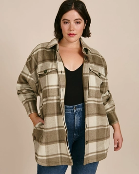 Plaid Jacket | OLIVE PLAID Lotion