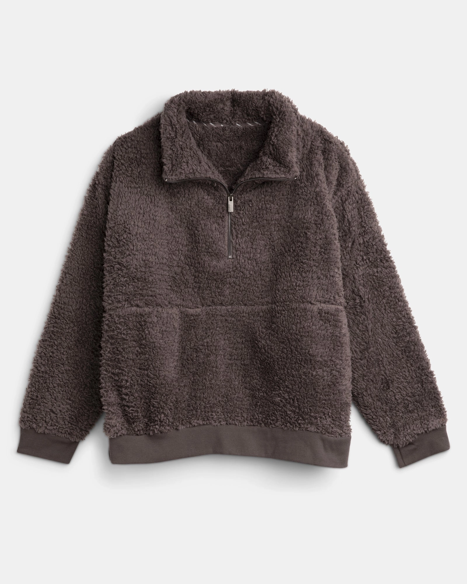 Lydia Teddy Fleece Zippered Pullover | Charcoal Grey suitable for beauty pageants