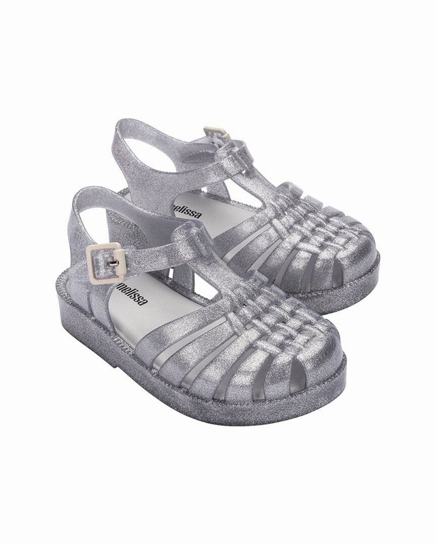 Cushioned Straps Mini Melissa Possession Shiny BB Sandal