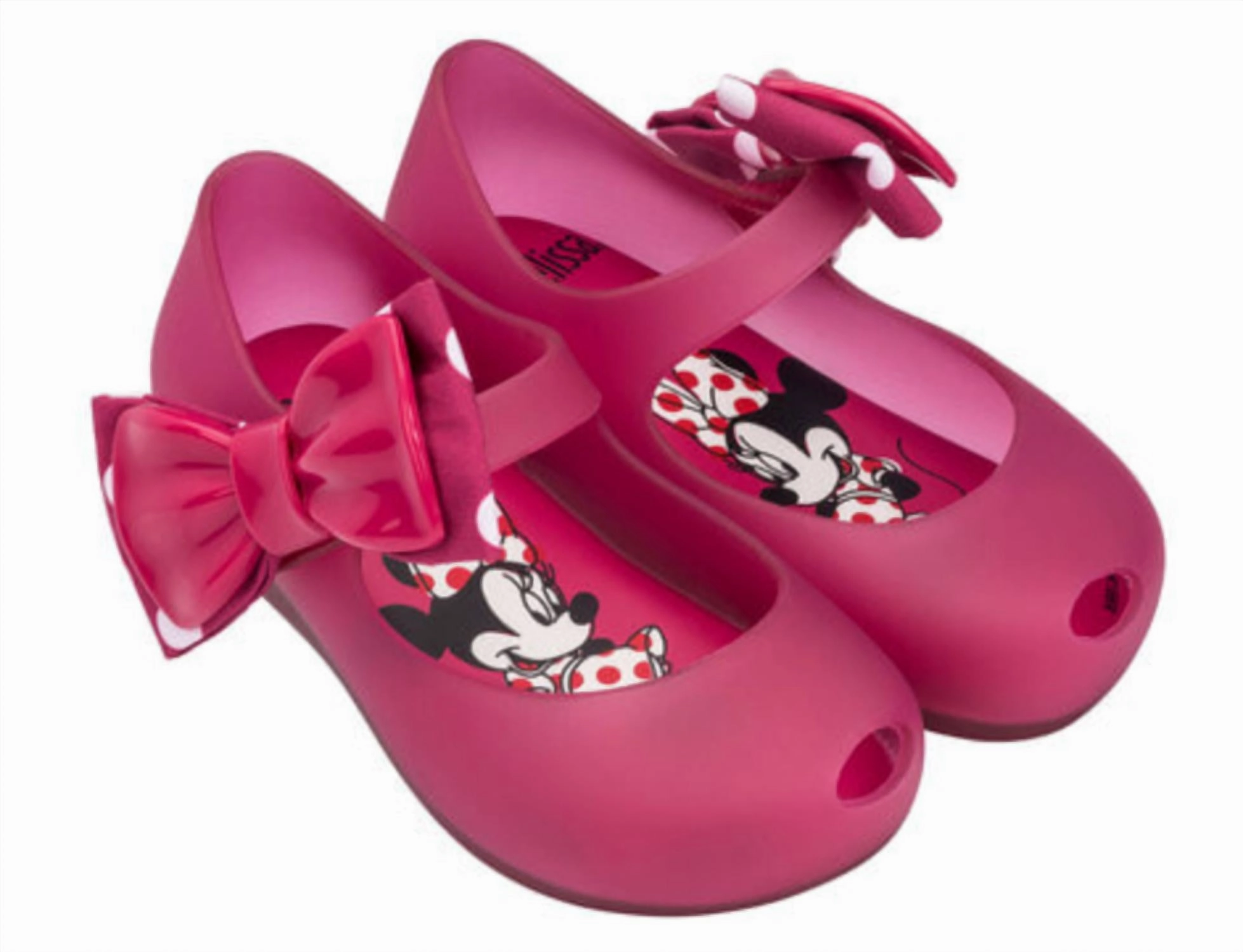 Kids Ultragirl Minnie Ii Bow Sandals In Pink Relaxed Summer Footwear