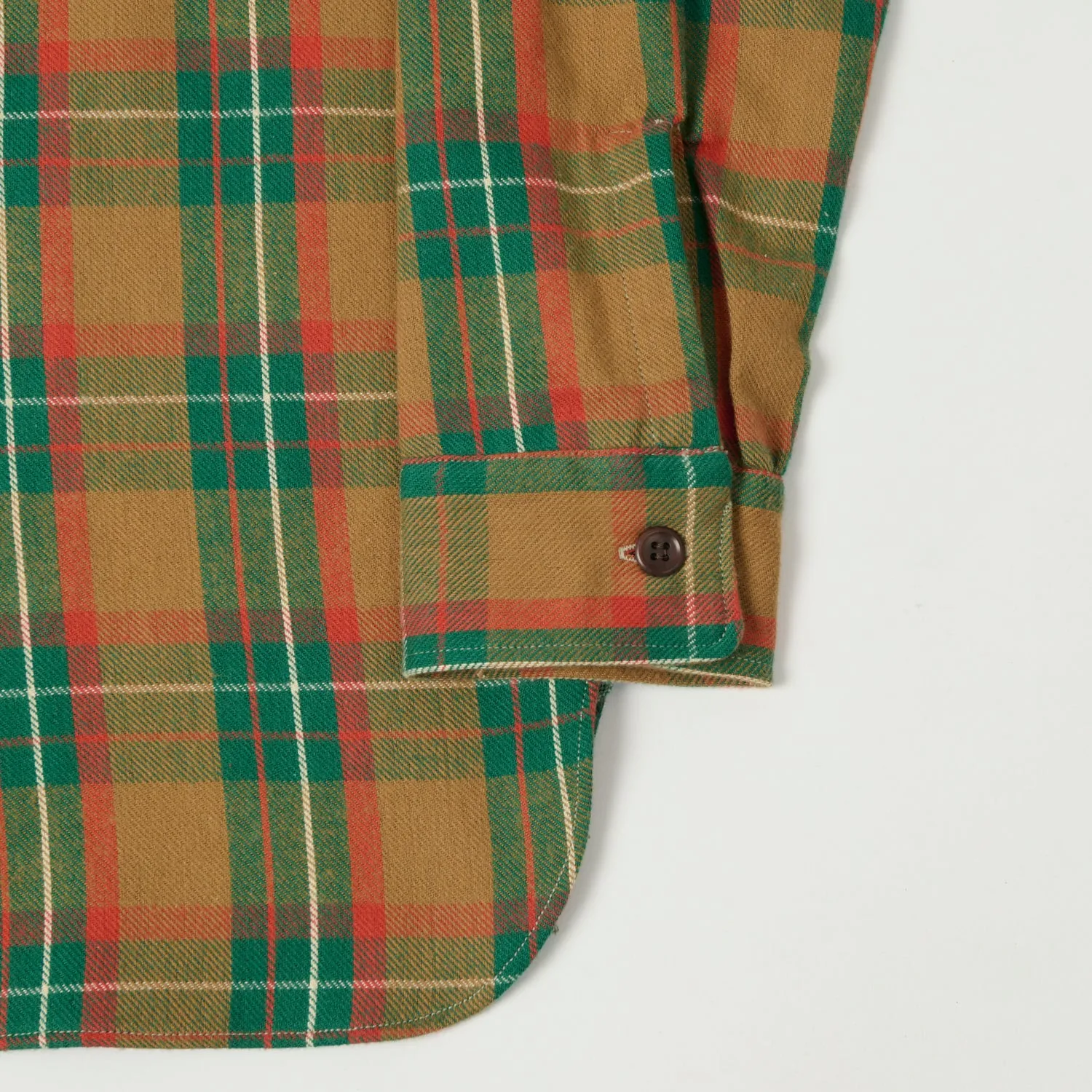 Warehouse & Co 3022 Duck Digger Plaid Flannel Shirt - Brown/Green Fashion Essential