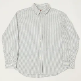 Neutral Colors Knickerbocker 'Beefy' Oxford Button Down Shirt - Brown Stripe