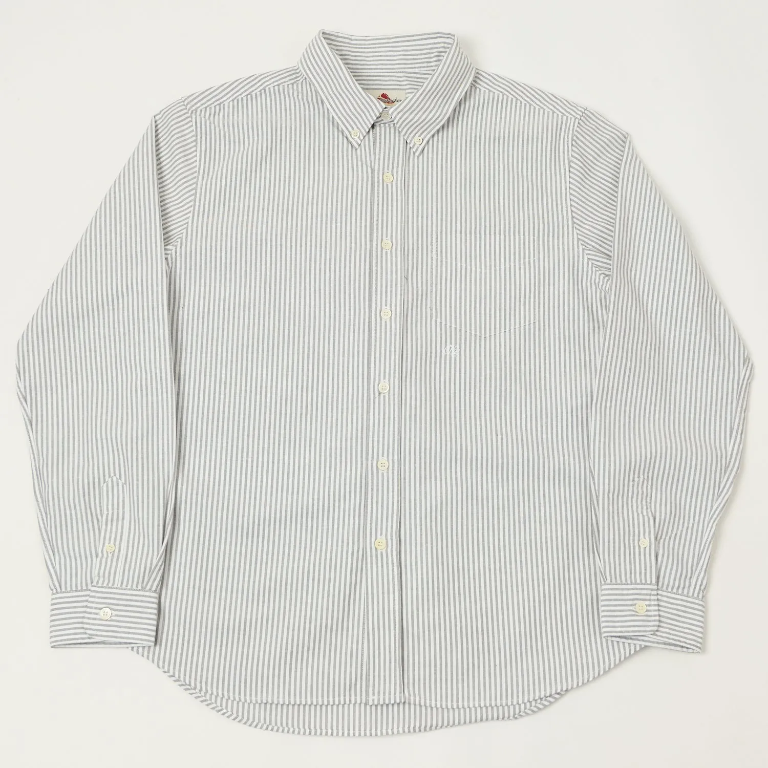 Neutral Colors Knickerbocker 'Beefy' Oxford Button Down Shirt - Brown Stripe