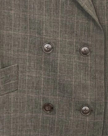The Double Breasted Car Coat in Prince of Wales | Prince of Wales Double Layer Design