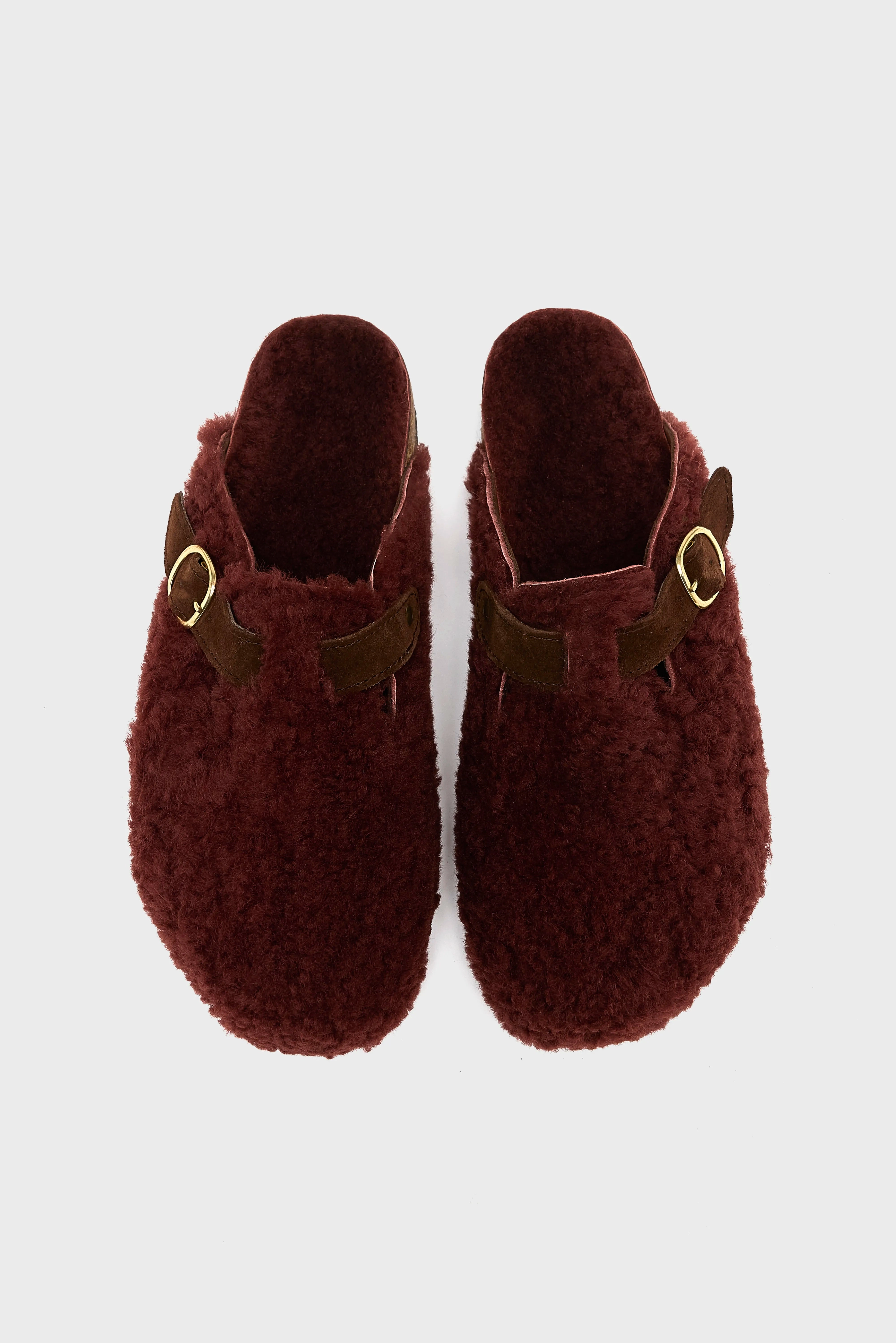 Bordeaux Sheepskin Clogs  (252 / W / BORDEAUX) Outdoor Casual