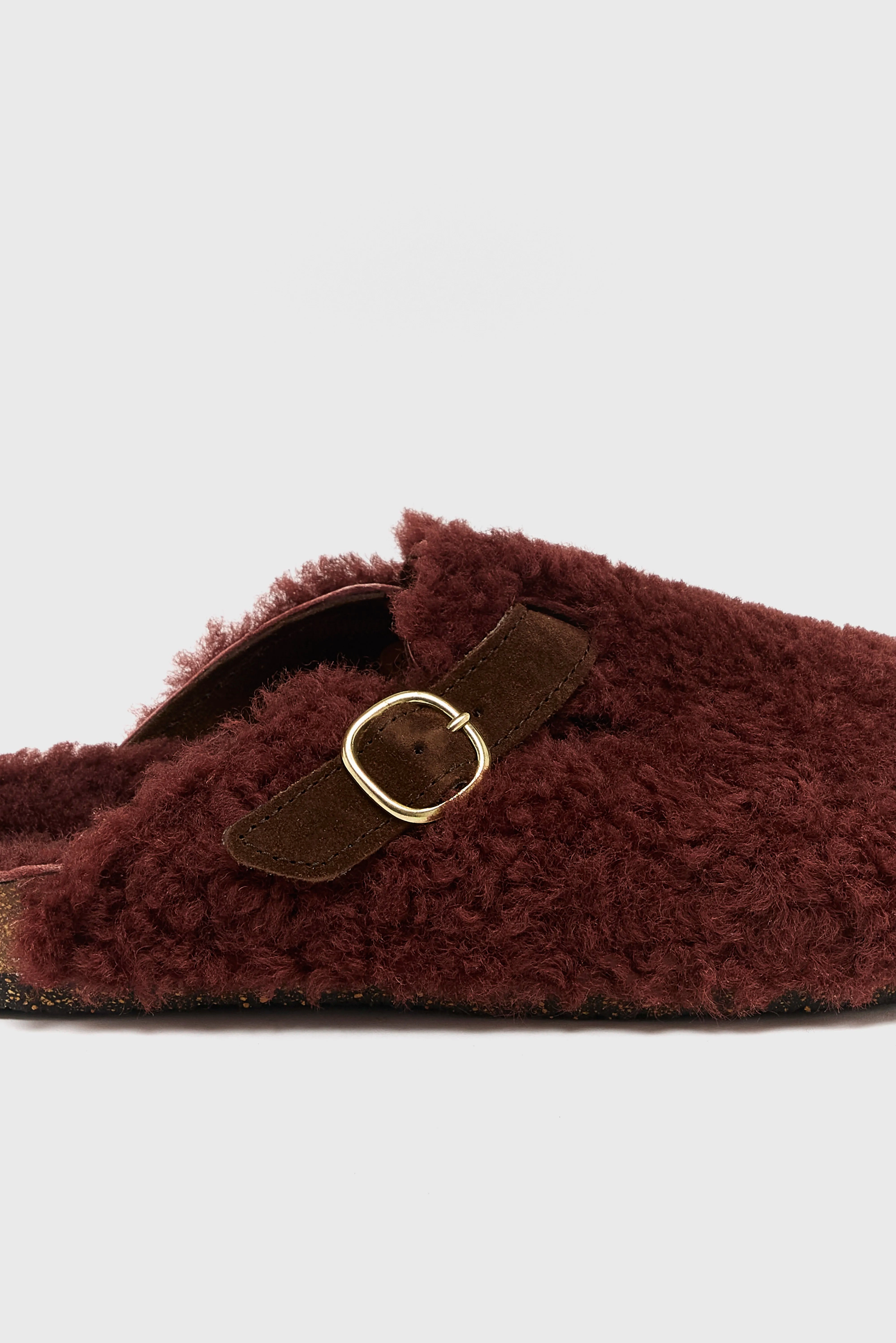 Bordeaux Sheepskin Clogs  (252 / W / BORDEAUX) Ventilated