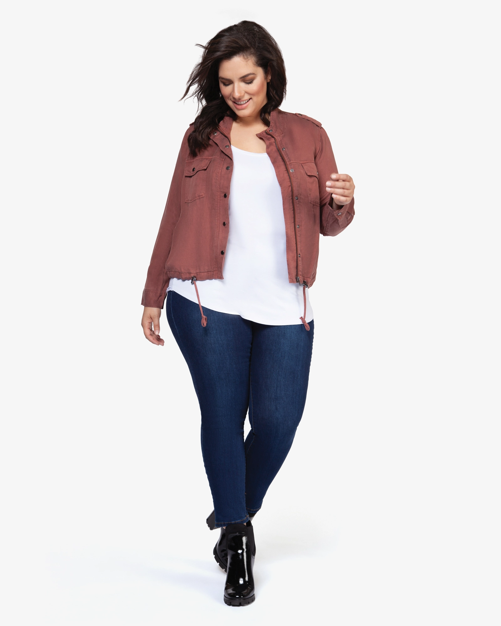 Snow Gear Chic Isadora Cargo Jacket | Burgundy