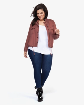Snow Gear Chic Isadora Cargo Jacket | Burgundy