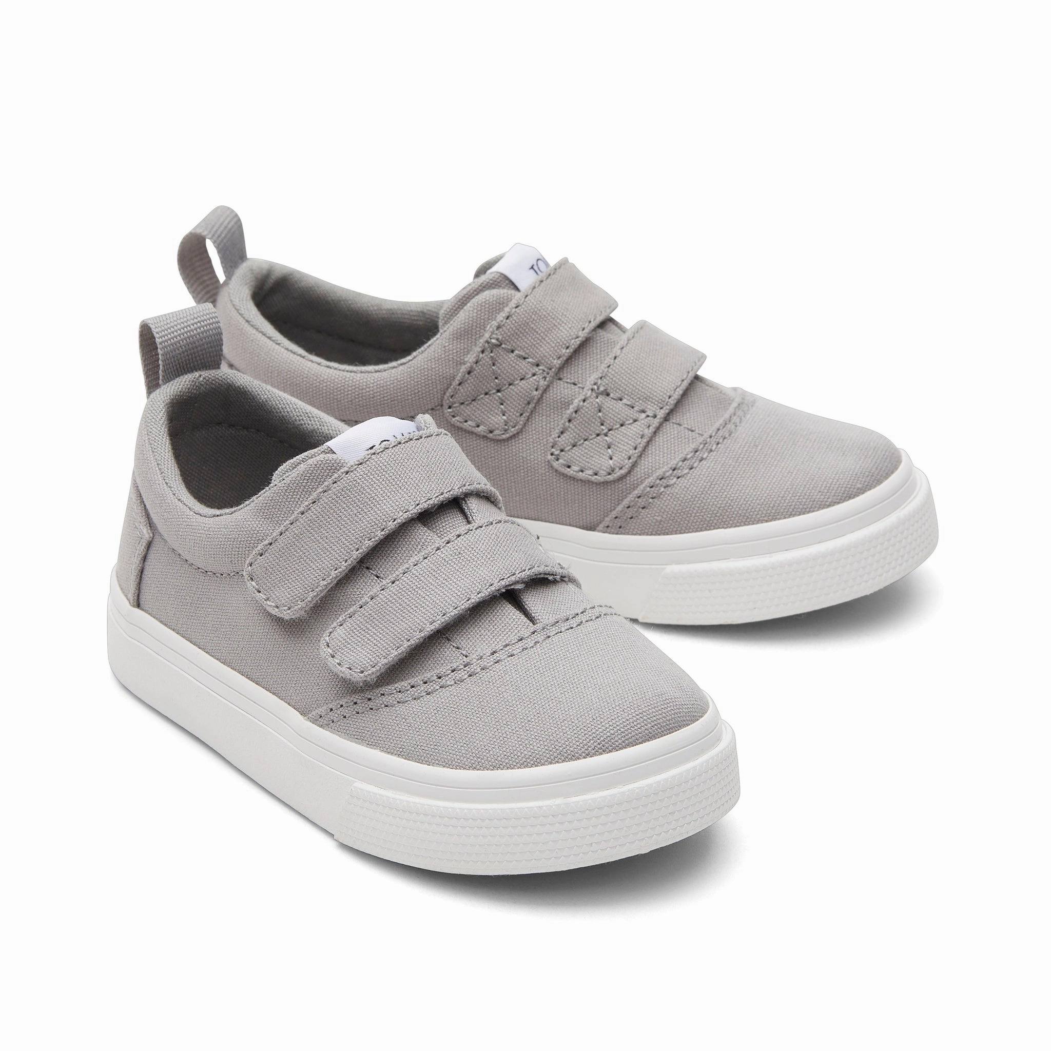 breath easy Fenix Drizzle Grey Double Strap Toddler Sneaker