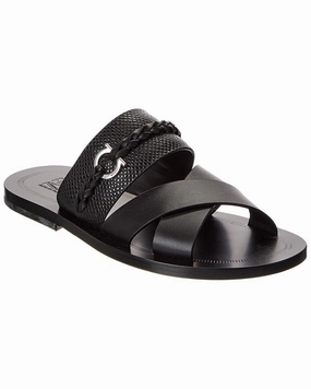 Ferragamo Giotto Leather Sandal dry surface