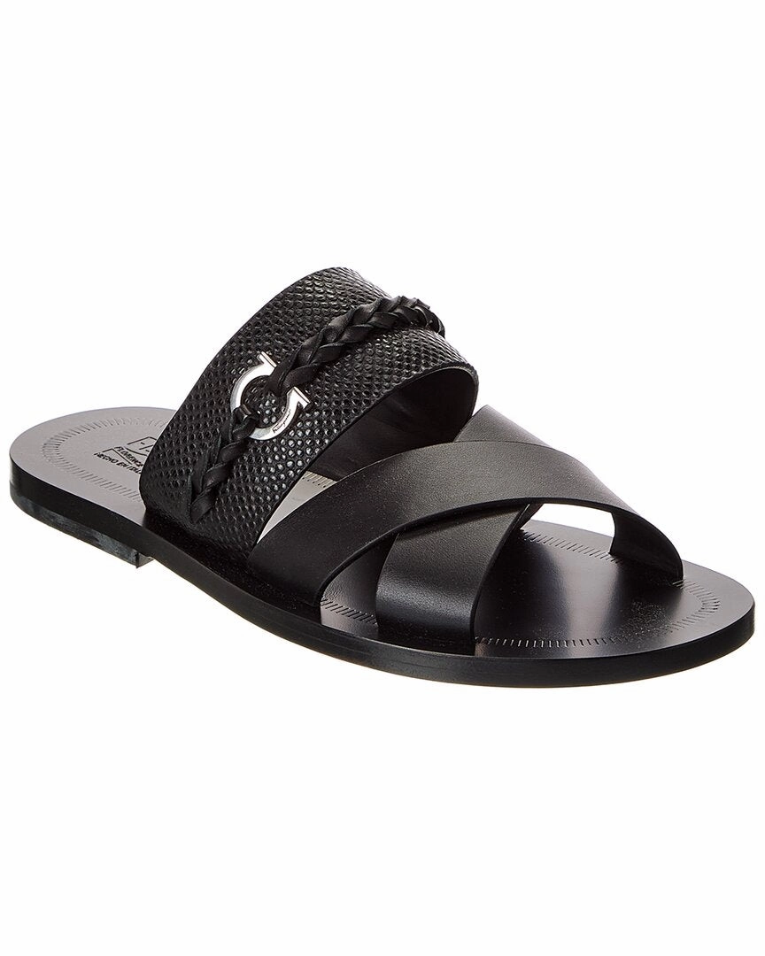 Ferragamo Giotto Leather Sandal dry surface