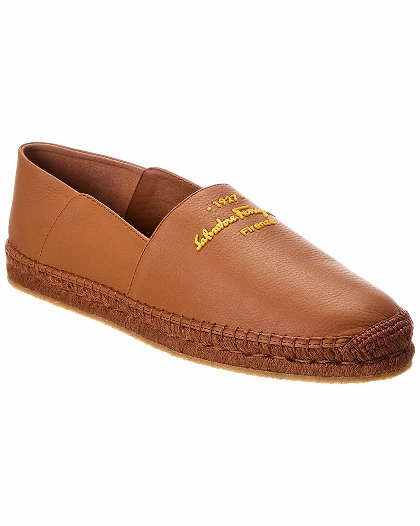 Joint Ease Zero Break In Period Ferragamo Gus Leather Espadrille