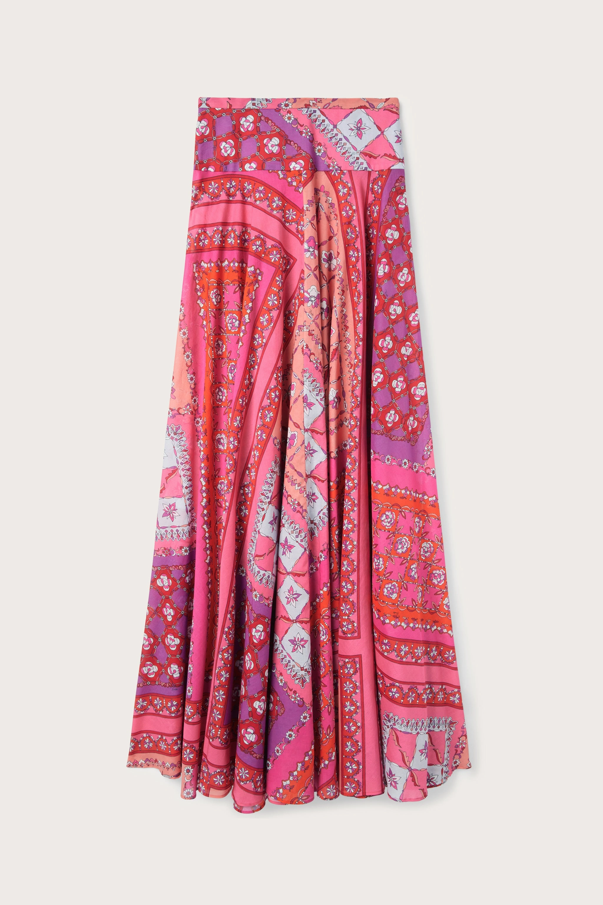 Festa Print Long Skirt Beach Day