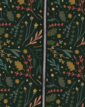 Oil Modular Layering System Festive Flora Bomber Jacket | Hunter Green