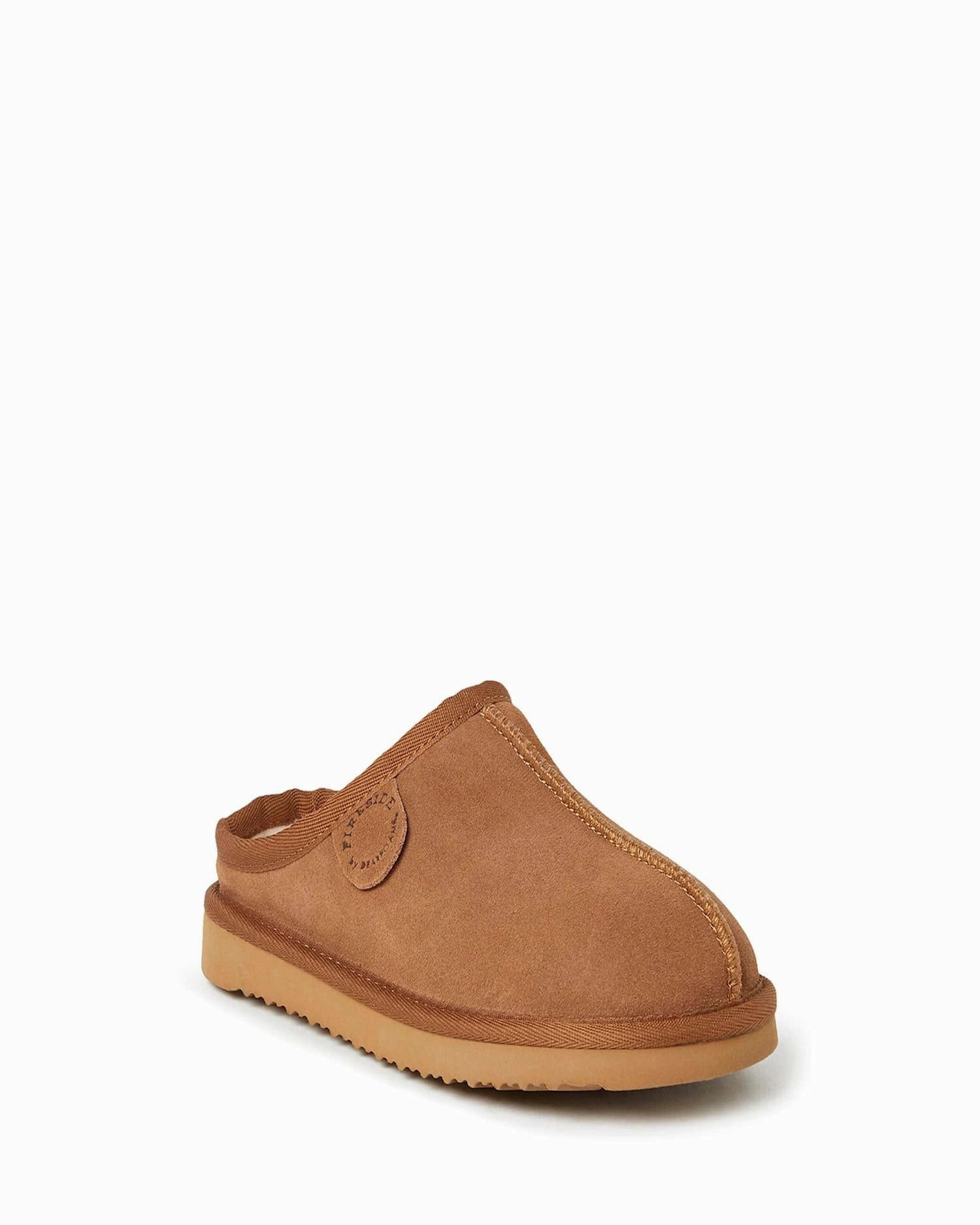 Fireside by Dearfoams Kids Dempsey Genuine Shearling Clog Slipper Harbor Stroll