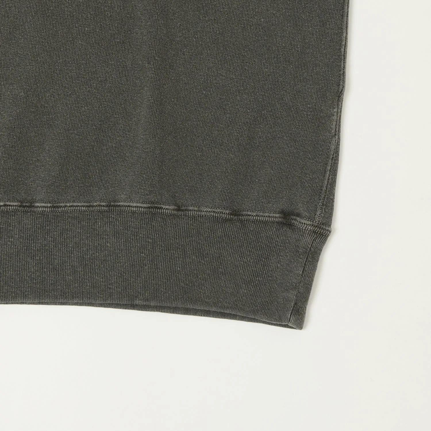 Sport Comfort Casual Elegance Dubbleworks Cut Off Sleeve Pigment Dyed Sweat Polo Shirt - Black