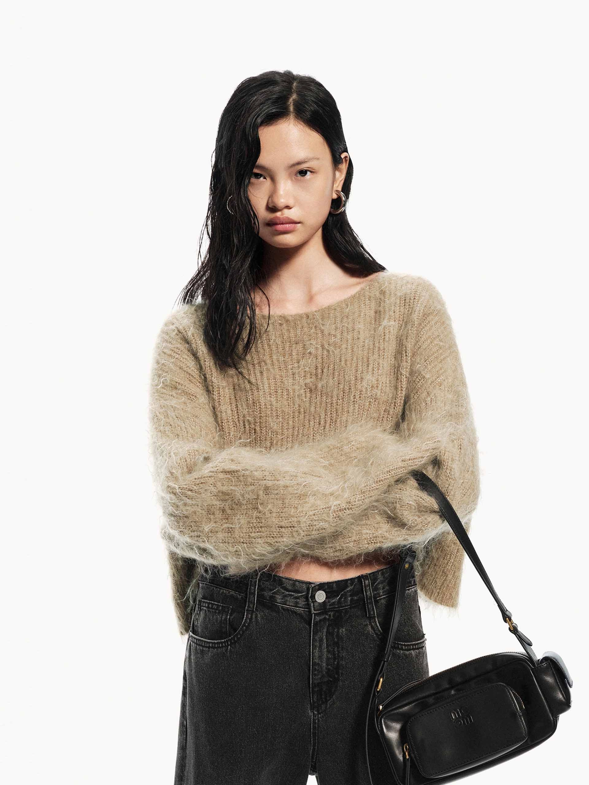 Cozy Layer Fit Cozy Fit Brushed Cropped Sweater