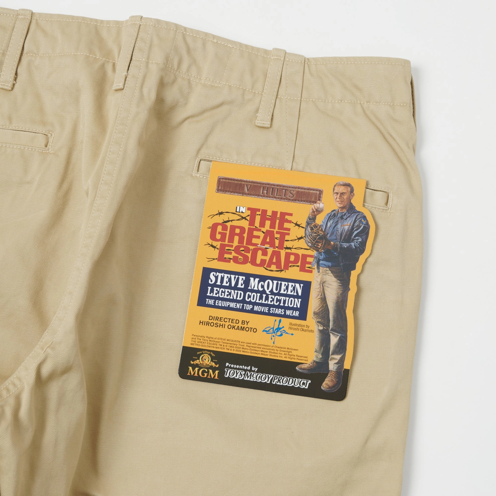 TOYS McCOY V. Hilts 'Steve McQueen' Chinos - Khaki Outdoor activities Sleek Appearance
