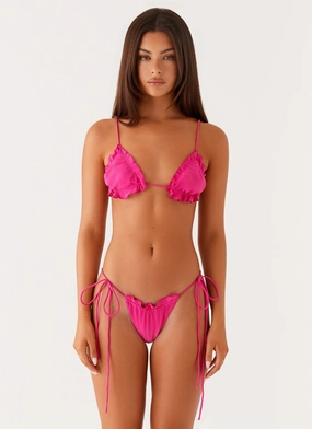 Fade Resistant Coating Gaia Bikini Bottom - Fuchsia