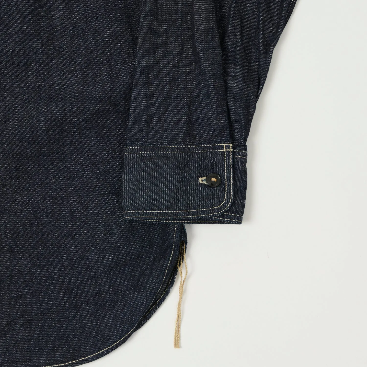 Sheer Panel Spellbound Authentic 6oz Denim Work Shirt - One Wash