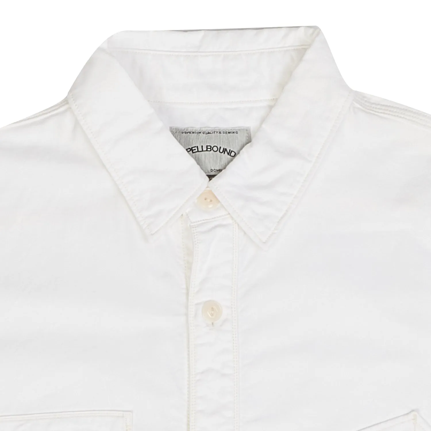 All-Occasion Wear Soft Material Spellbound Oxford Cloth Work Shirt - White