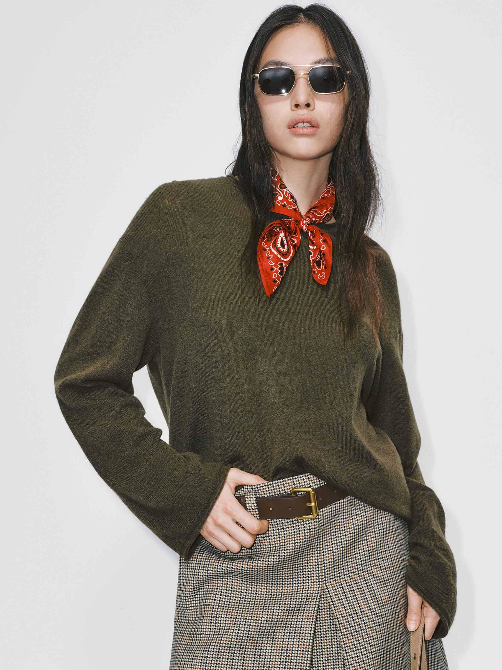 Warm Comfort Fit Wool Blend Relaxed Sweater