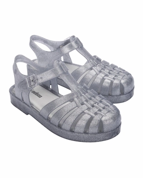 Mini Melissa Possession Shiny Sandal suede upper
