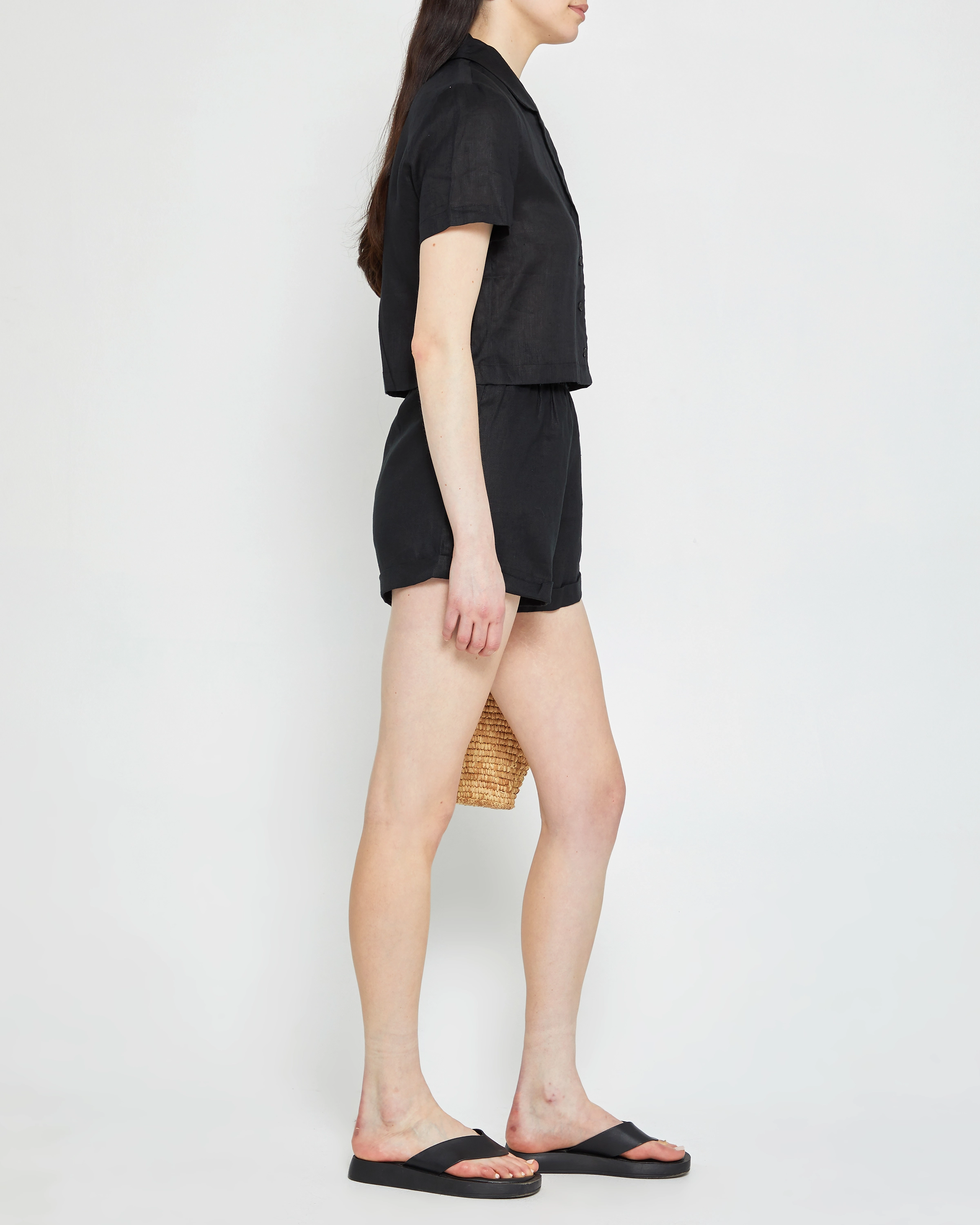 Daywear Abrasion Proof Fabric Everyday Linen Short