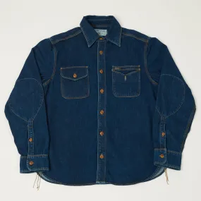 Eco Friendly Dye Freenote Cloth 'Lambert' 8oz Denim Work Shirt - Stone Washed