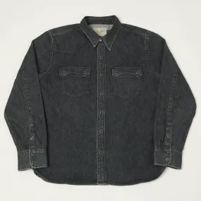 Edgy style Comfort Wear Freenote Cloth 'Modern' 11oz Denim Western Shirt - Black Stone Wash