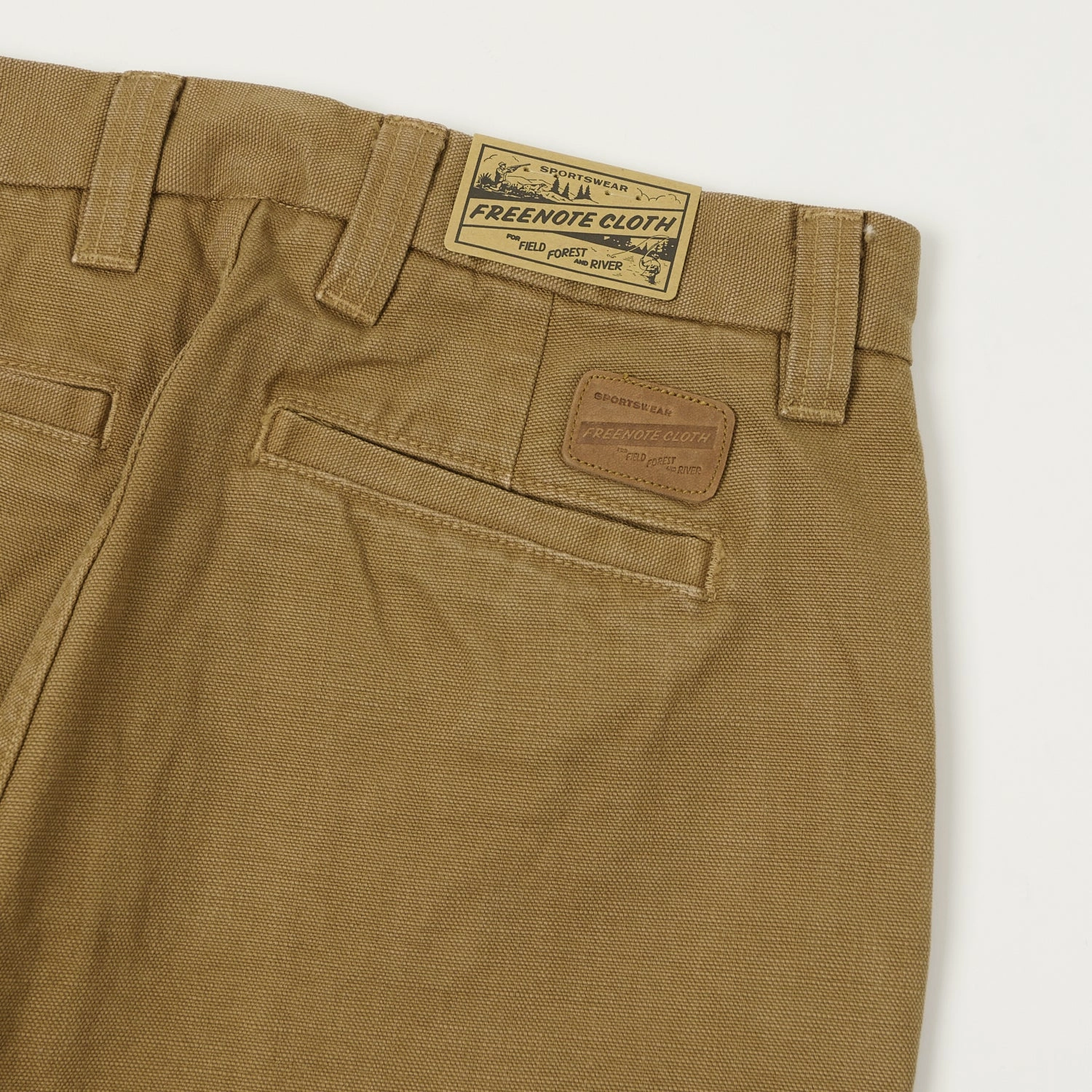 No Irritation Seams Freenote Cloth Heavyweight 14oz Slub Deck Pant - Tan