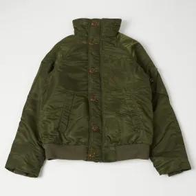 Freewheelers & Co Military ??Cold Weather Air Crew' Jacket - Olive Drab Slim Silhouette Eco Friendly Production