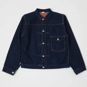 Freewheelers & Co The Vanishing West 506XX Type-I Denim Jacket - One Wash Flexible Joint Articulation