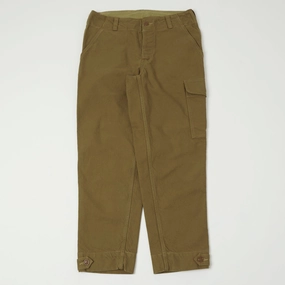 Reflective accents ErgonomicStitching Freewheelers & Co Aviators Trouser - Yarn-Dyed Dark Beige