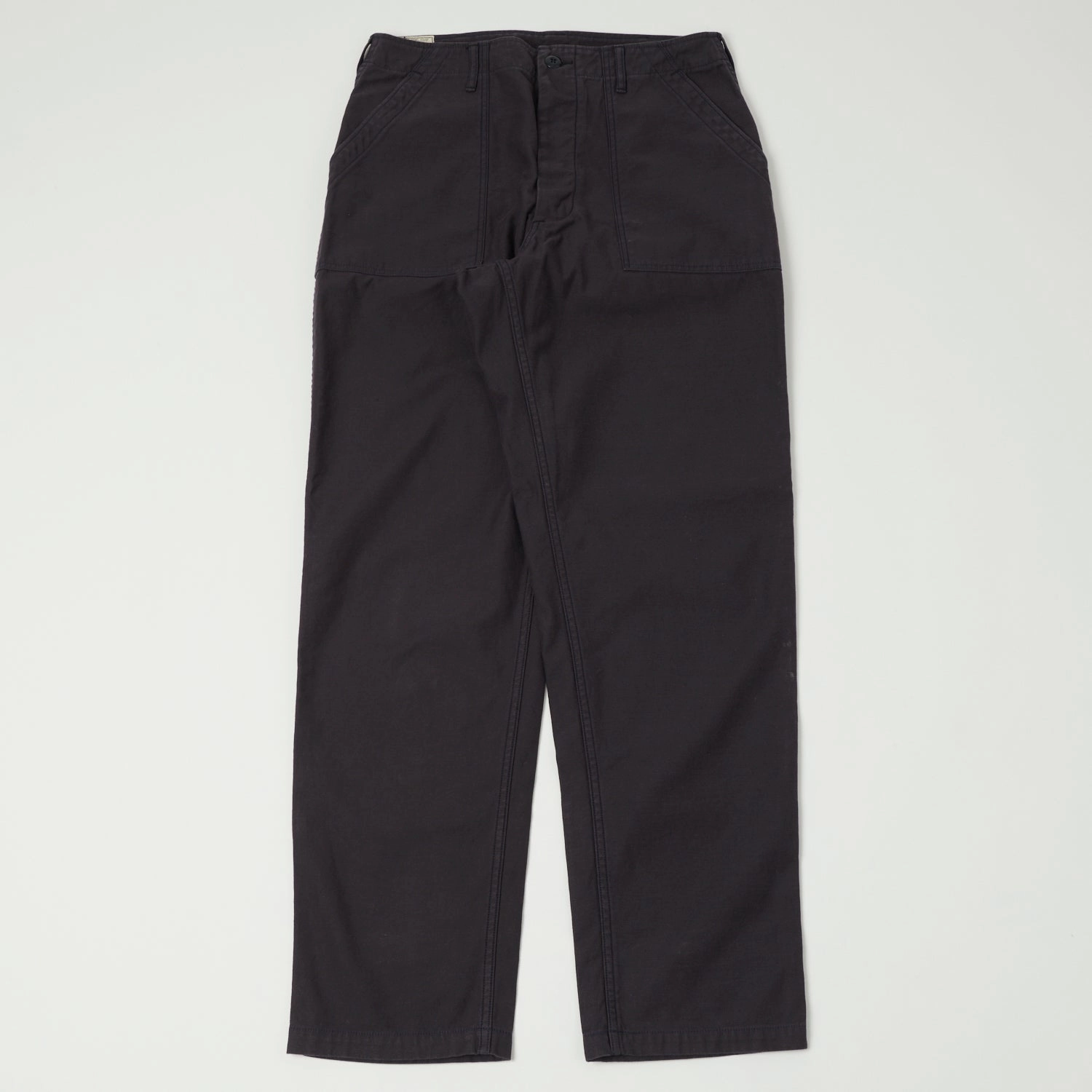 Freewheelers & Co Military Utility Trouser - Eggplant Navy Tough Materials