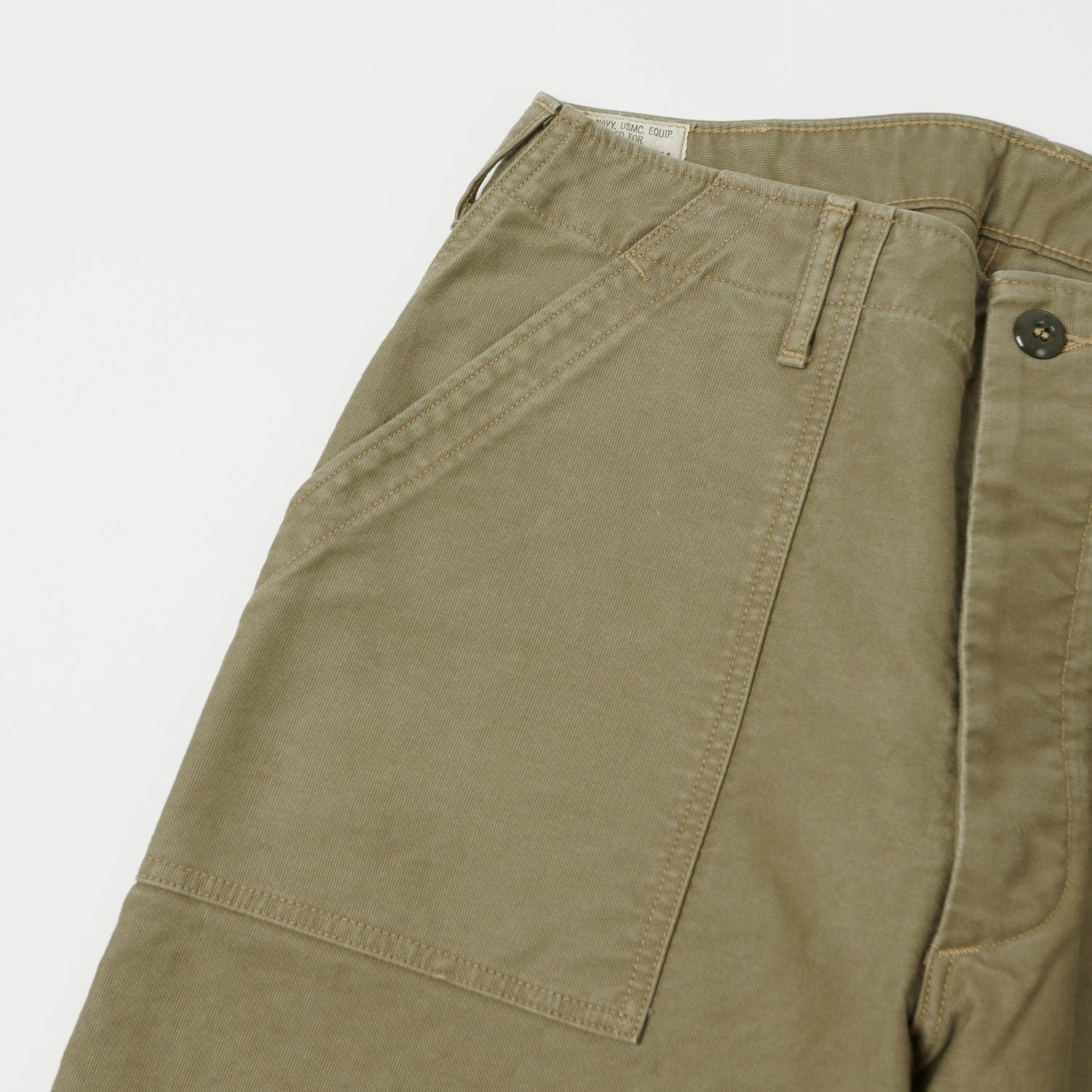 Machine washable Stable Shape Freewheelers & Co Military Utility Trouser - Khaki Beige