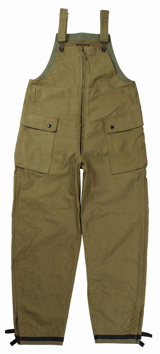 Breathable Design Freewheelers & Co U.S. Army Deck Bib Overall - Olive Drab